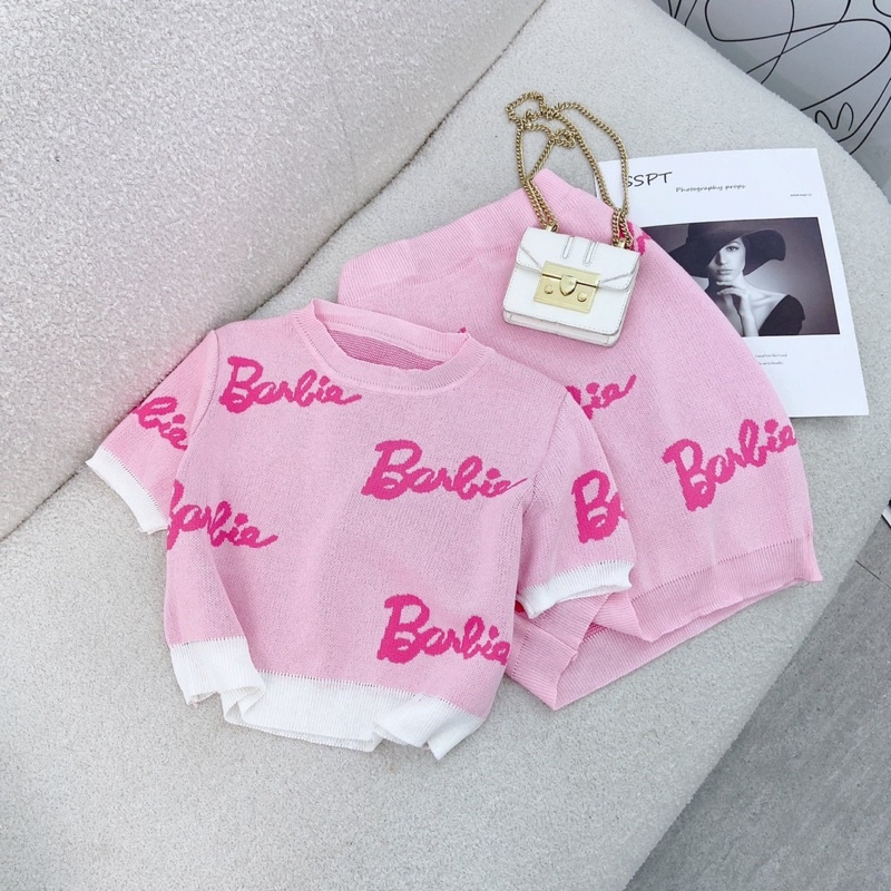 SET BARBIE ÁO+CV DỆT KIM XINH