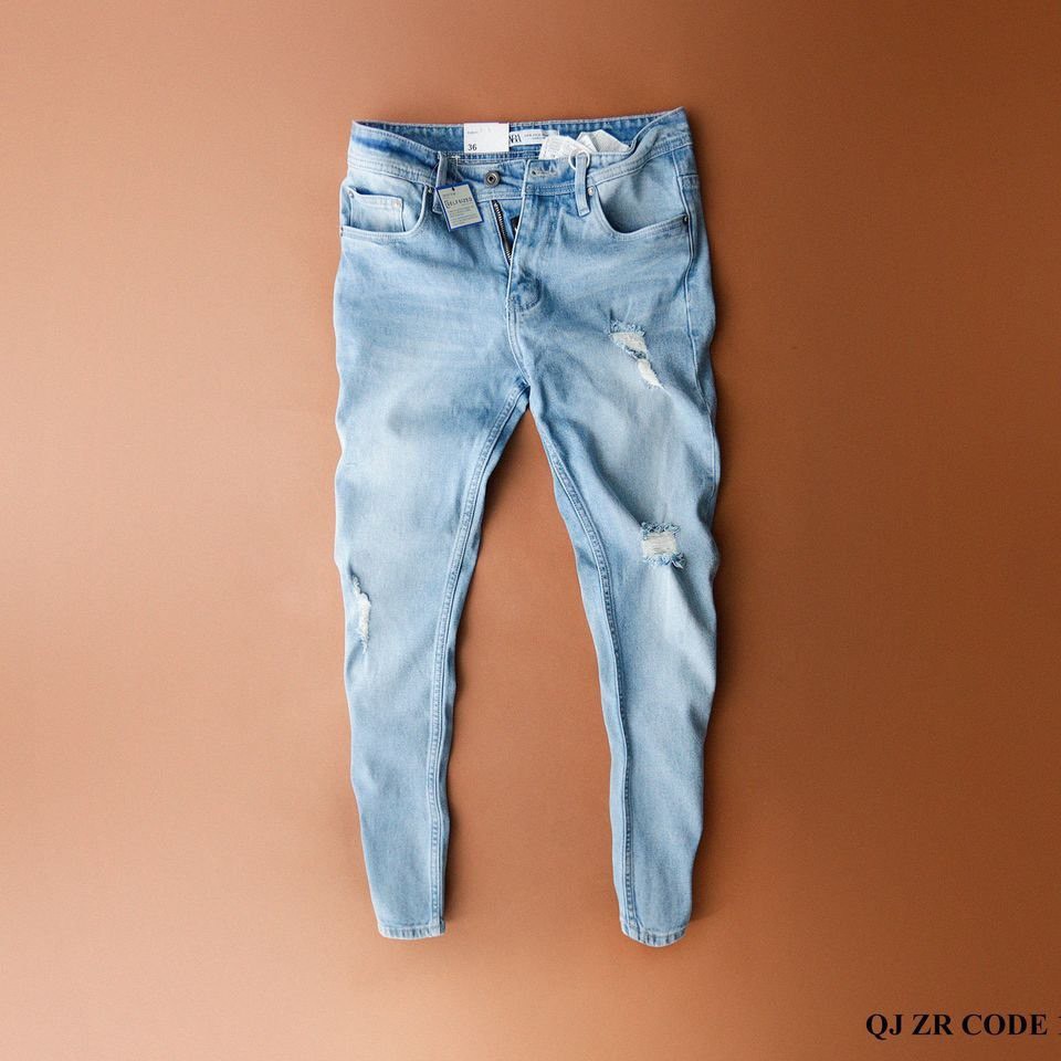Quần jean nam rách Gấu 194 wass kiểu vải jeans co dãn, dày dặn form slimfit - 5000 | BigBuy360 - bigbuy360.vn