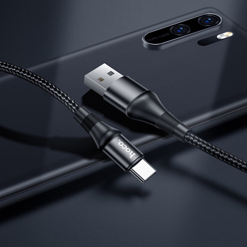 Cáp Sạc Cho Samsung, Xiaomi, Oppo, Android,... Hoco X50 Type-C, Sạc Nhanh 3A, Cáp Dây Dù Siêu Bền