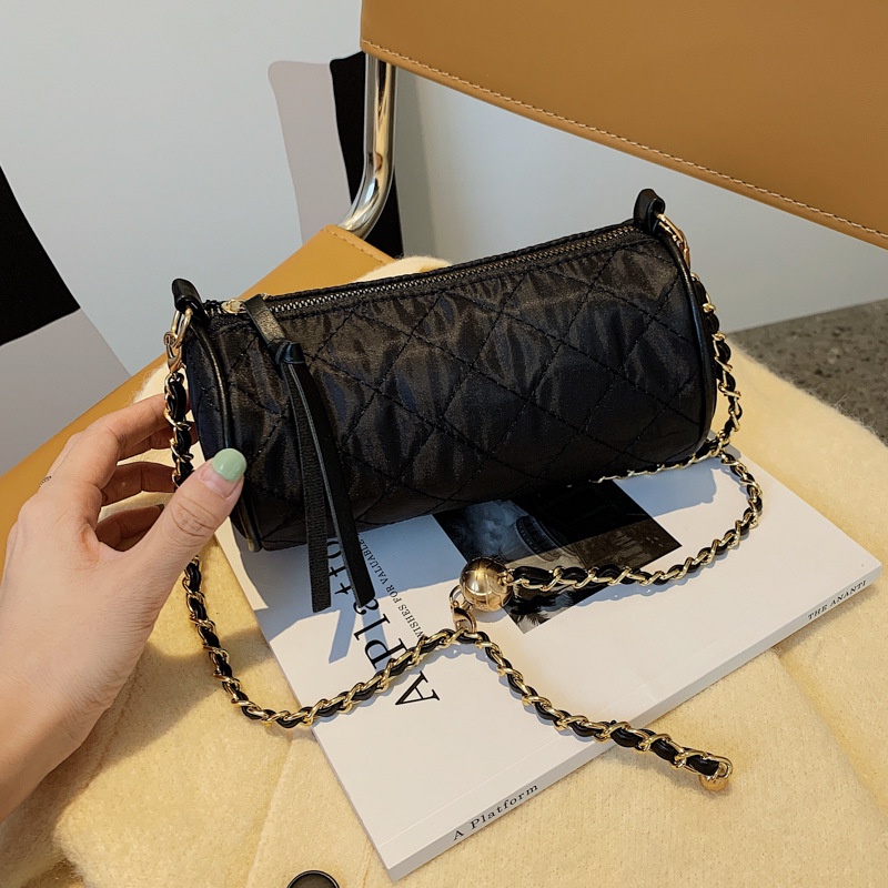 Túi đeo chéo IELGY có dây kéo in họa tiết thời trang phong cách Hàn Quốc dành cho nữ