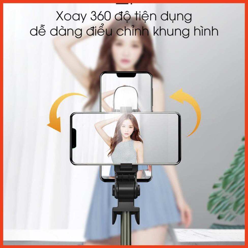 Gậy Chụp Ảnh XT-02-Gậy Tự Sướng Có Bluetooth-3 Chân Đa Năng Dùng Để Selfie, Chụp Hình, Giá Đỡ Điện Thoại, Livestream