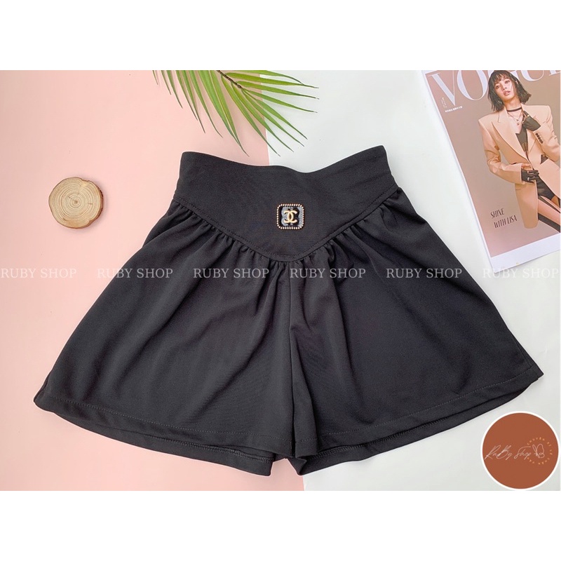 Quần Đùi Umi Nữ Ống Rộng Ảnh Thật  Mặc Đi Chơi Cực Sành Điệu , Co Giãn 4 Chiều , Cạp Chữ X Siêu Hot