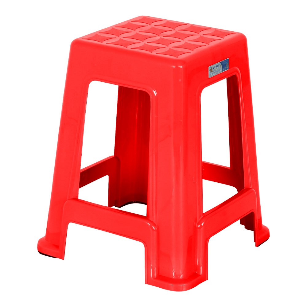 Combo 10 Ghế nhựa cao SUPER siêu chắc chắn, 100% nhựa chính phẩm, có nút chống trượt của Qui Phúc