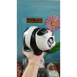 heo đất handmade - gấu trúc điệu đà
