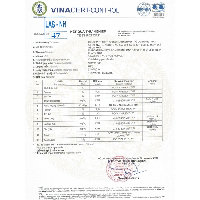 PATE LON KING PET CHO CHÓ MÈO - PATE TƯƠI KING'S PET 380G