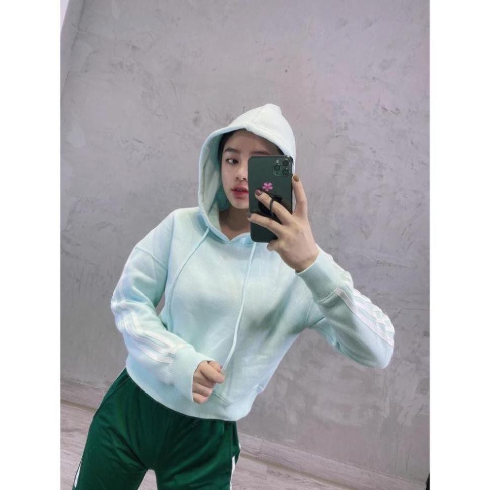 Áo Thể Thao Nam Nữ [Cropped Hoodie] Mint Green [ĐỒ TẬP GYM]