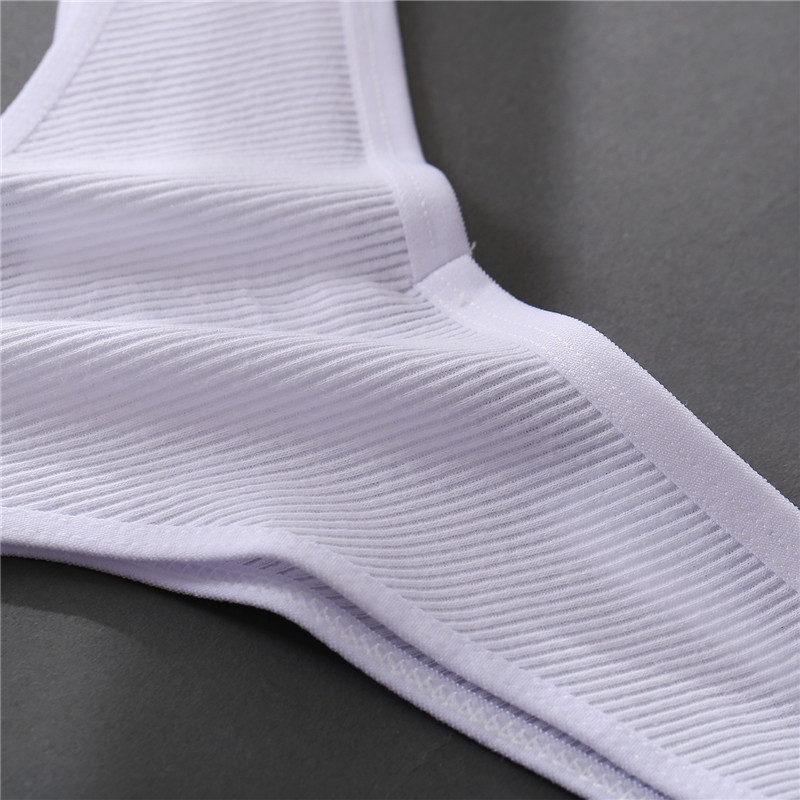 Set 3 quần lót CUTEBYTE cotton màu trơn gợi cảm thời trang dành cho nữ