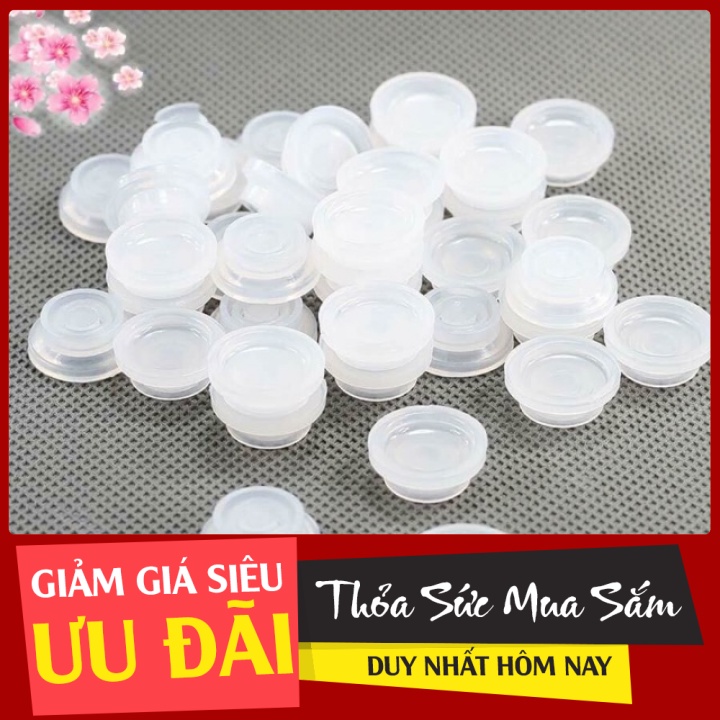 Nút đựng keo nối mi, Nút đựng keo trơn không dính TÚI 100 NÚT_dụng cụ nối mi_ Mai Hòa Lash