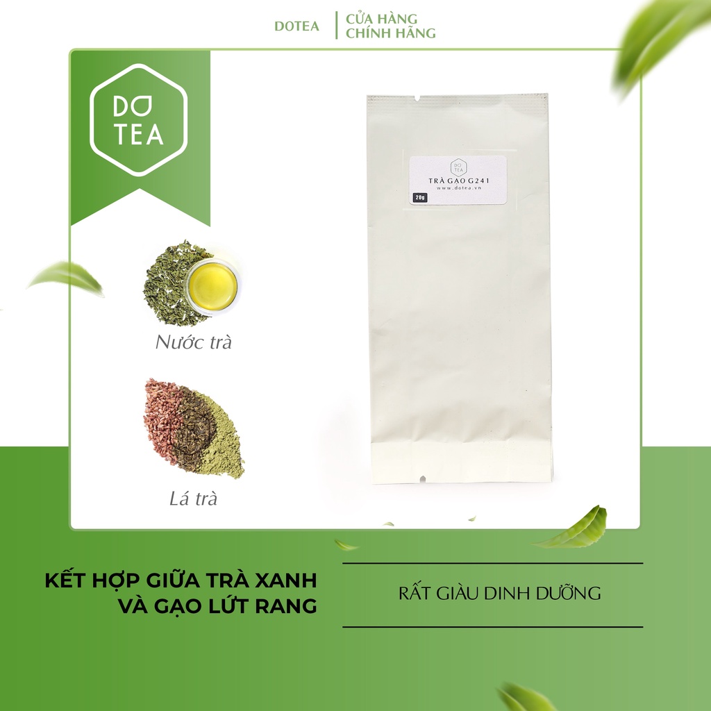 [GÓI DÙNG THỬ 20G] Trà Xanh Gạo G241 Dotea - Ngọt Thanh Hương Gạo Vị Matcha Nồng Nàn