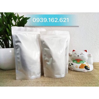 1kg túi zipper 2 mặt bạc đáy đứng 22x32cm