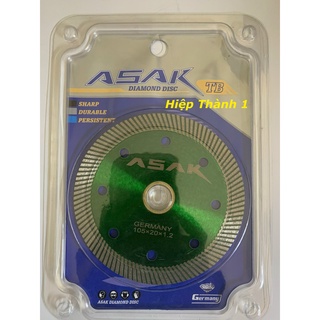 Lưỡi cắt gạch khô, ướt hiệu ASAK Đường kính đĩa 105mm