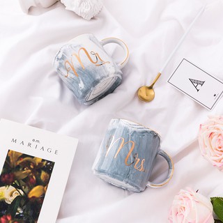 Cốc đôi sứ Mr & Mrs