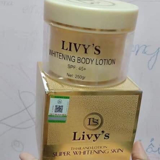 Kem Dưỡng Trắng Da Body Livy Thái Lan