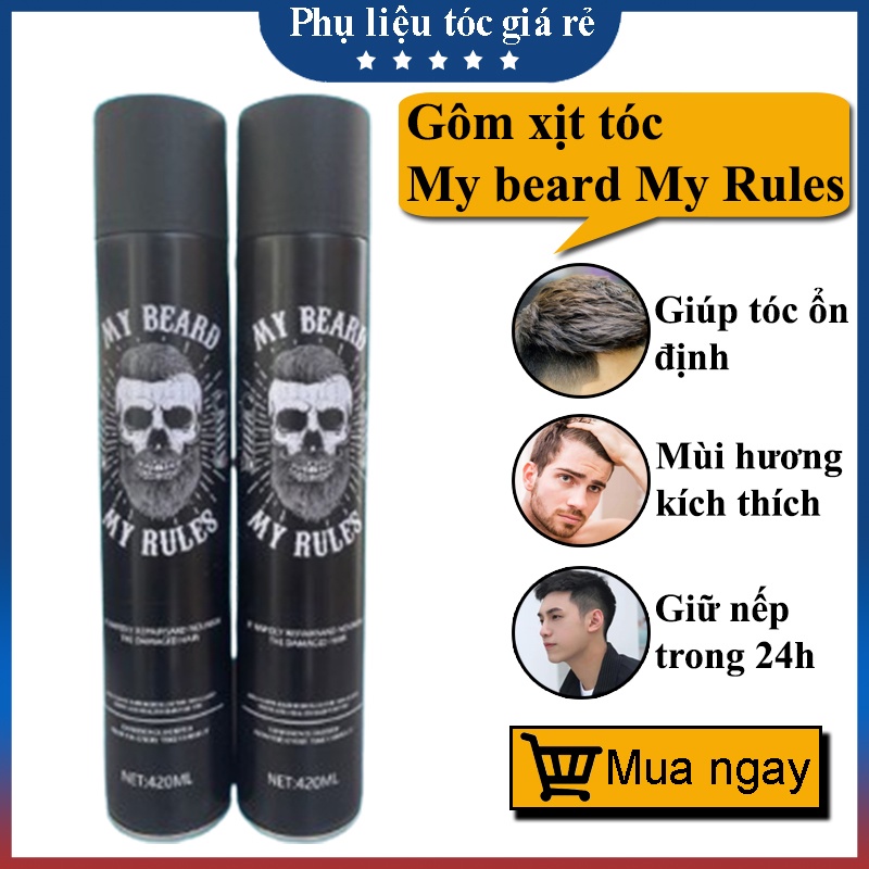 Gôm xịt tóc tạo kiểu giữ nếp cứng cố định, không nặng tóc, cho nam nữ MN47