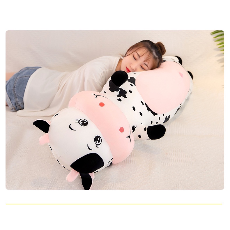 Gấu Bông Bò Sữa Cute 1m2 tphcm, Thú Nhồi Bông Hình Con Bò Dễ Thương Chất Liệu Vải Mịn Salome, Gối Ôm Mềm Con Bò Cho Bé