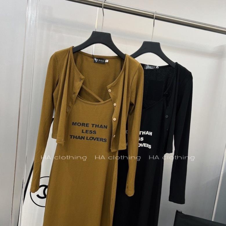 [ 𝐅𝐑𝐄𝐄 𝐒𝐇𝐈𝐏 ] SÉT LEN MONTOGHI 2 MÓN ÁO KHOÁC NGOÀI PHỐI VÁY BODY