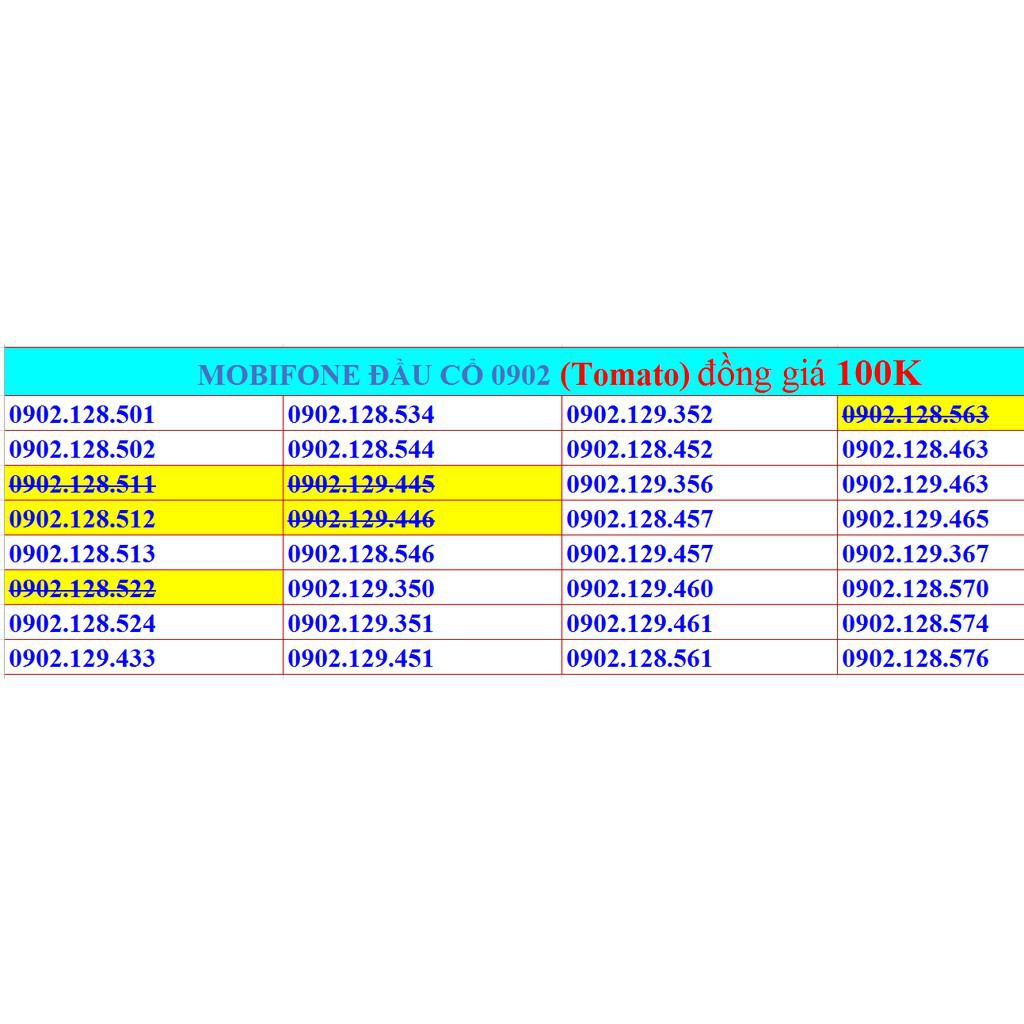 Sim Vina 10 số, gói cước trả trước VD89, đuôi dạng 68, 86, 88, 99