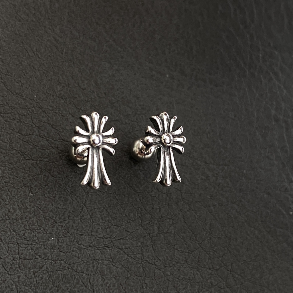 Đôi Khuyên Tai Hình Thánh Giá Phong Cách Vintage Mới