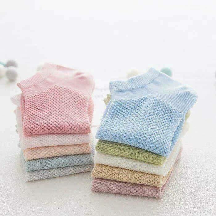 Set 5 đôi tất lưới nữ cổ ngắn