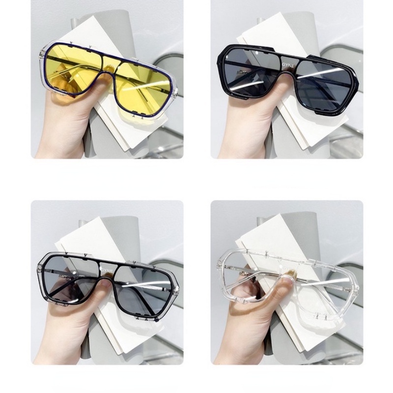(HENGHA) Kính Mát Thời Trang Phương Tây Oversized Chống Nắng Lái Xe