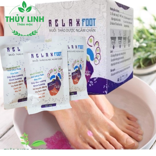 Muối ngâm chân thảo dược Relax Foot Thái Hưng hỗ trợ ngủ ngon, giảm nhức mỏi, hết hôi chân