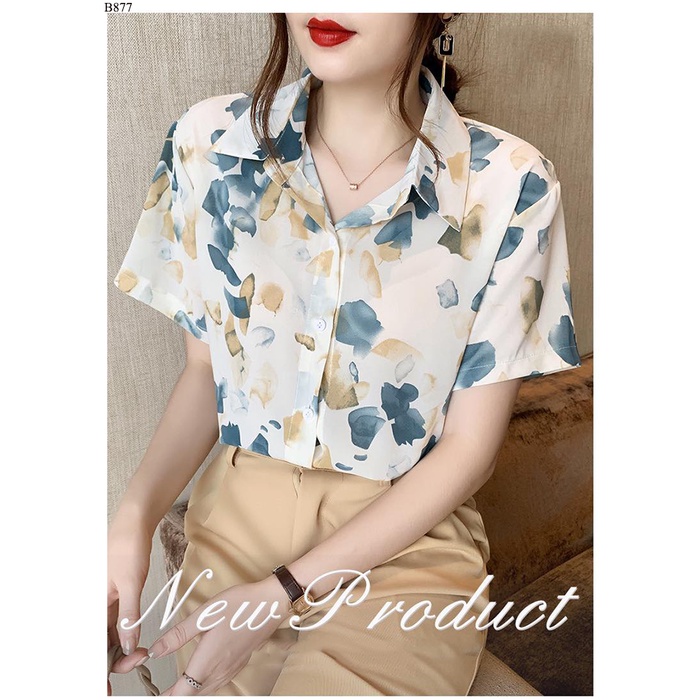 Áo Sơ Mi họa tiết tay ngắn- B877 | BigBuy360 - bigbuy360.vn