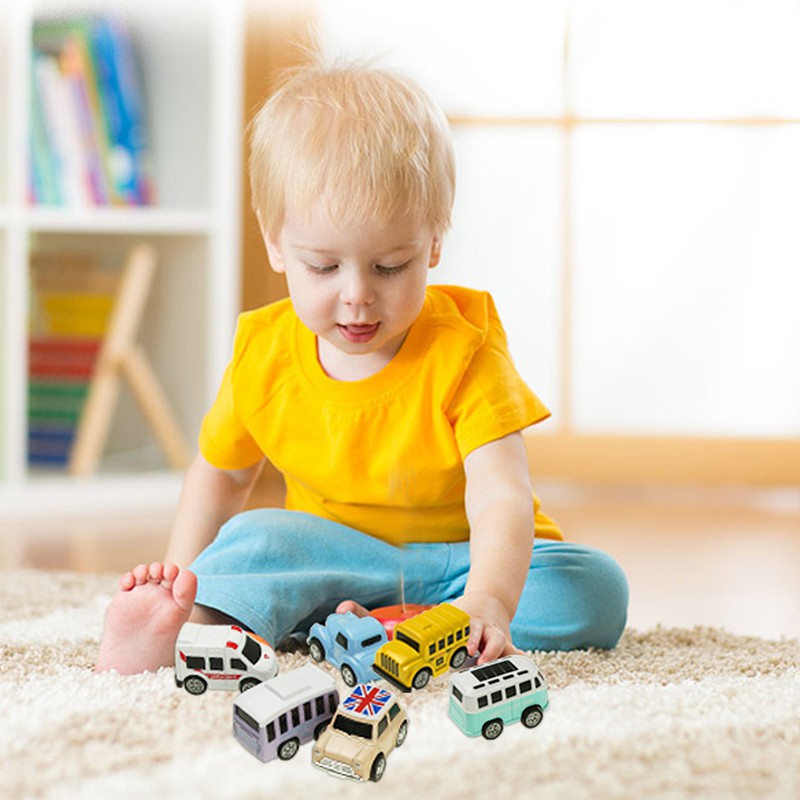 Bộ 8 xe đồ chơi bằng hợp kim cho bé