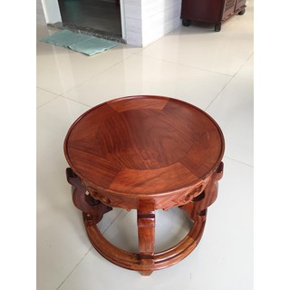 Ghế đôn kỷ khuyên, gỗ hương, cao 25cm, mặt ghế 30cm
