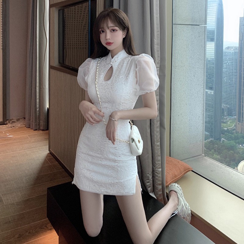 Đầm nữ dáng ôm mini tay ngắn Emilyshop