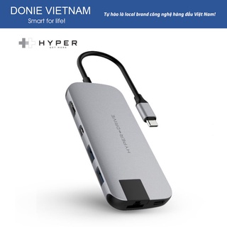 Cáp chuyển đổi hyperdrive slim 8 in 1 usb-c hub for macbook hàng chính hãng