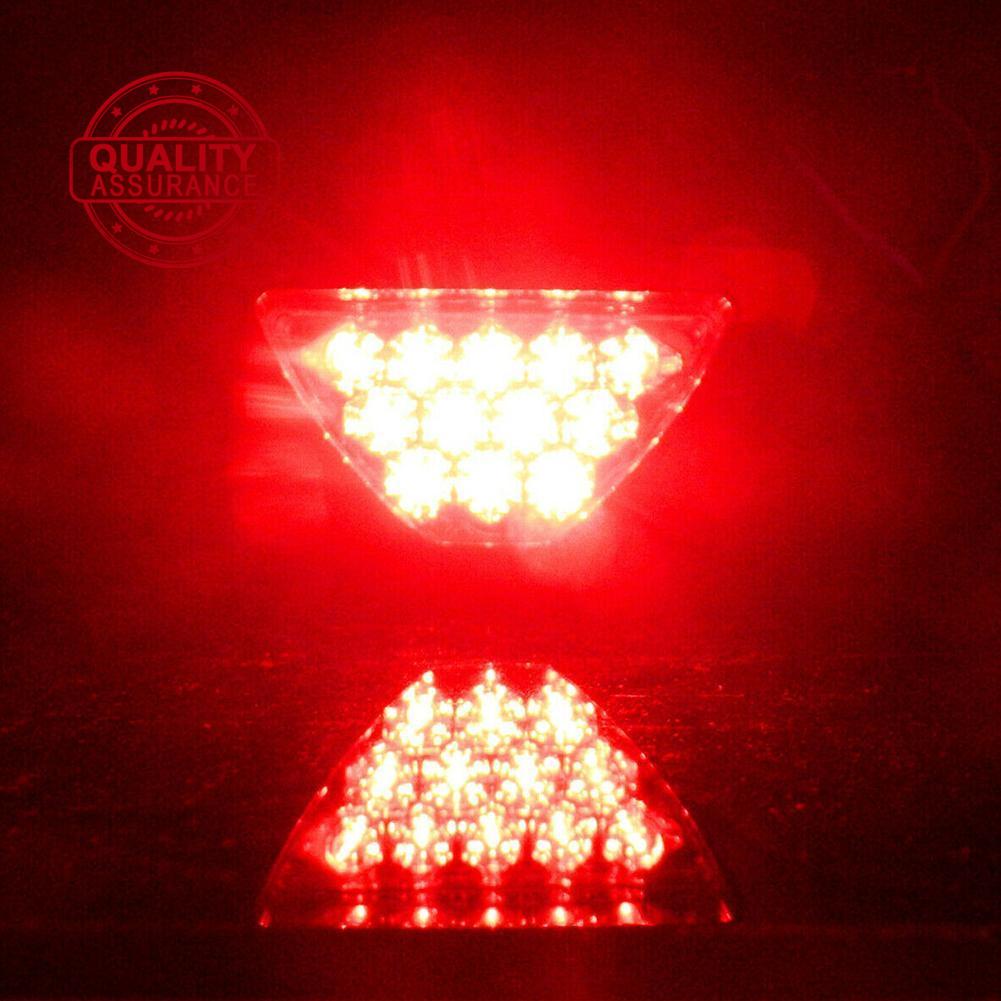 Universal F1 Style 12 Red Led Triangle Rear Stop Tail Light 3Rd Brake New New G6T6