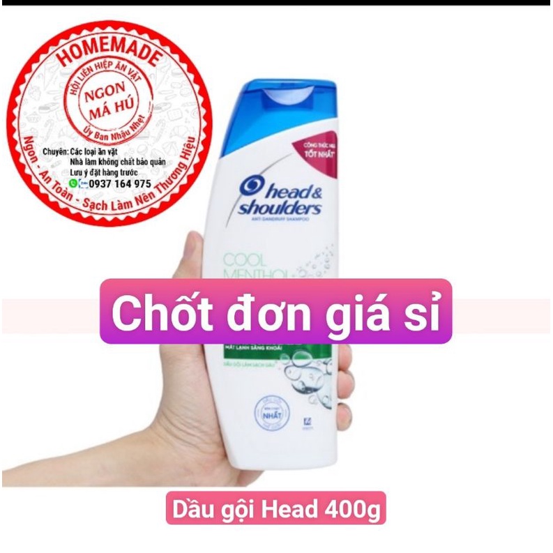 Dầu gội Head&shoulders Bạc hà 400ml