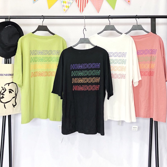 Áo pull chữ màu sau lưng