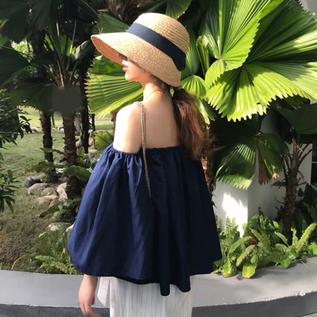 (Có sẵn- Hàng loại 1) Áo trễ vai chất đẹp, chuẩn dáng (kèm ảnh thật) | BigBuy360 - bigbuy360.vn