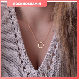 Dây chuyền mặt tròn cá tính cho nữ