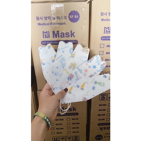 KHẨU TRANG KF94 CHO BÉ 0-7 tuổi gói 10c | BigBuy360 - bigbuy360.vn
