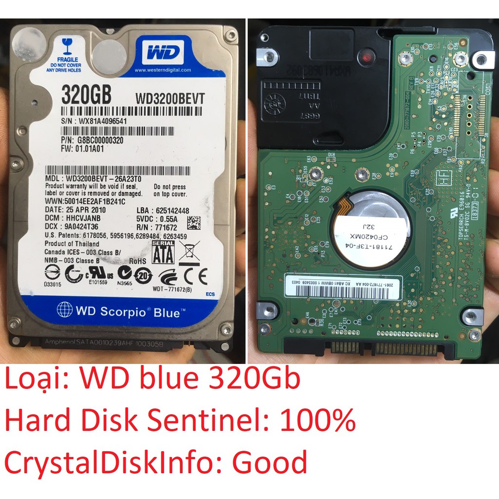 ổ cứng hdd laptop 160gb 250gb 320gb 500gb 750gb 1000gb 1tb hdd 2.5" inch 7mm 9mm mỏng thin slim 5400 7200 all | WebRaoVat - webraovat.net.vn