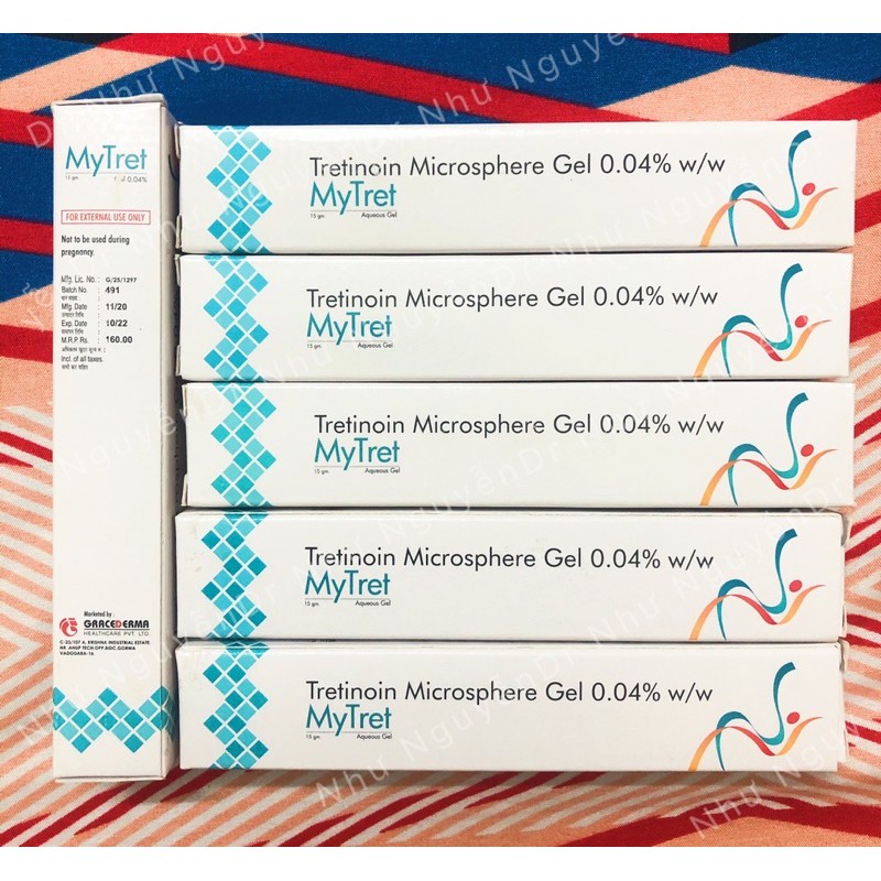 Tretinoin My tret Mytret microsphere 0.04% gel giảm mụn