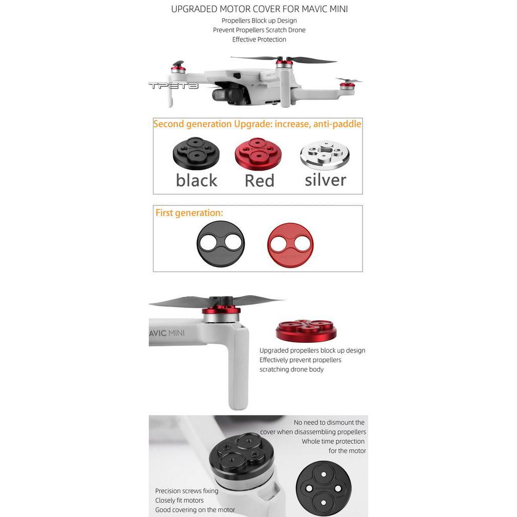 Phụ Kiện Bảo Vệ Động Cơ Chống Bụi Bằng Nhôm Cho dji mini 2 mini se mini 3 pro mavic mini 4 pro
