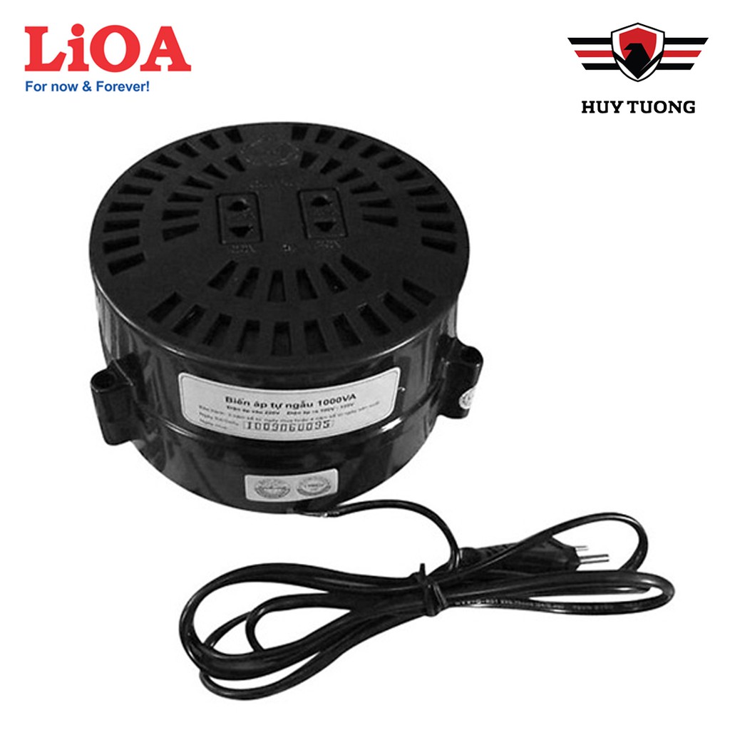 Biến áp đổi nguồn Lioa  FREE SHIP  Hạ Áp 1P - 0.2kVA ( Đen ) - Huy Tưởng