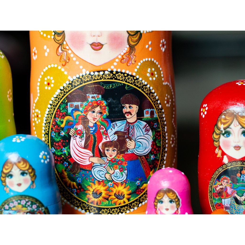 (CÓ VIDEO) BỘ BÚP BÊ NGA MATRYOSHKA 6 LỚP CỰC DỄ THƯƠNG