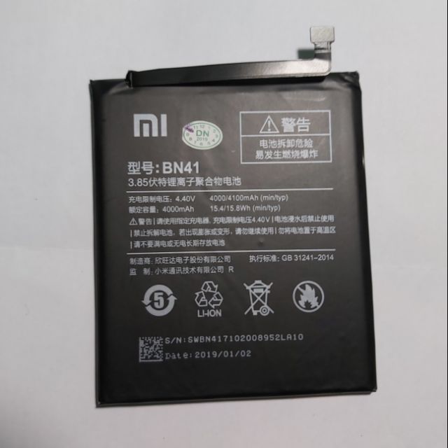 Pin Xiaomi Redmi Note 4 (BN-41) xin bảo hành 6 tháng