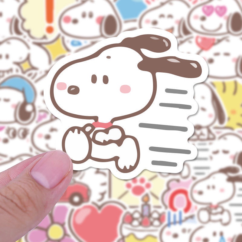 Miếng dán trang trí hình chú chó snoopy xinh xắn chống thấm nước