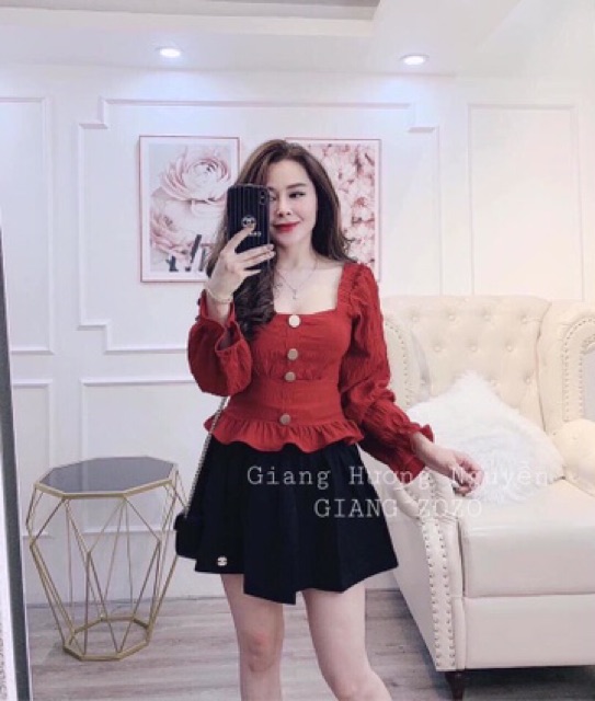 Áo nhăn bồng tay hàng đẹp Quảng Châu