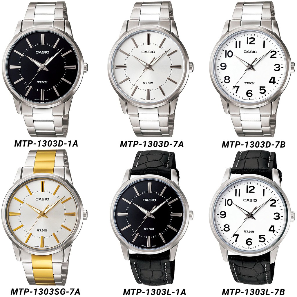 Đồng hồ nam chính hãng Casio Anh Khuê MTP-1303