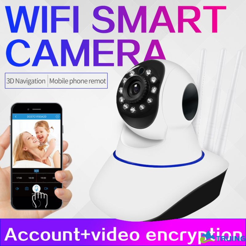 Camera Ip Wifi Không Dây H-D Ip 720p Xoay 360 Độ