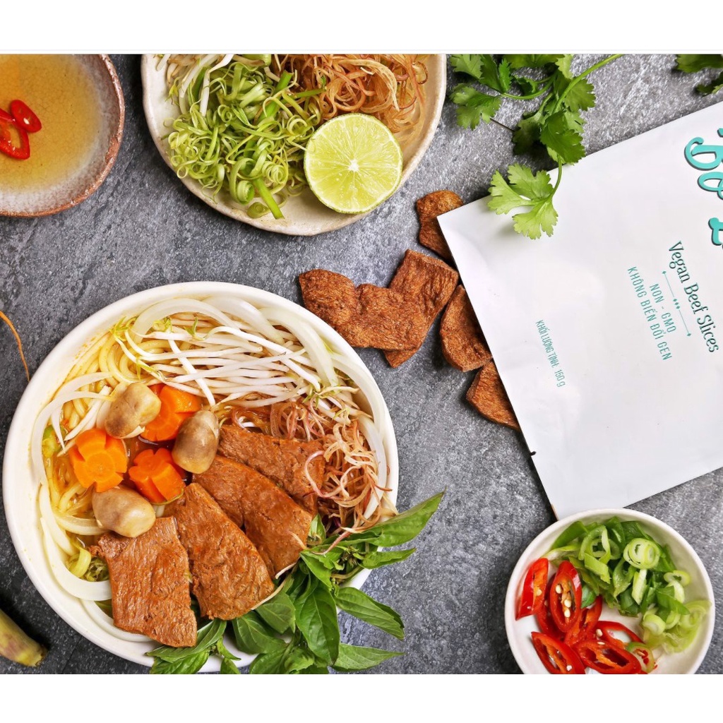 Cốt Lết Chay/Heo/Gà Viên/Chả Quế/Chả Lụa Chay/Bò Lát Lốt/Bò Nướng Chay An Nhiên 150G - Thực Phẩm Chay Chính Hãng