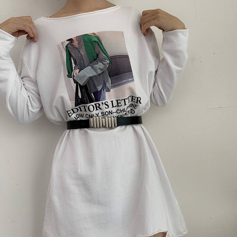 Thắt lưng bản nhỏ khóa kim loại cá tính TTL100