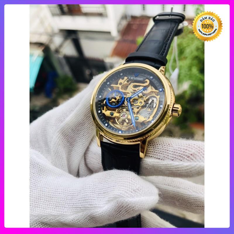 [ Đồng Hồ Cơ ] Đồng hồ nam tevise chính hãng automatic dây da [ Đồng Hồ Nam Cao Cấp] | BigBuy360 - bigbuy360.vn