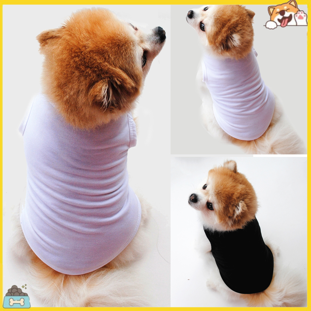 Áo Không Tay Cho Thú Cưng Vải Màu Trơn Vải Mềm Mại Thoáng Khí